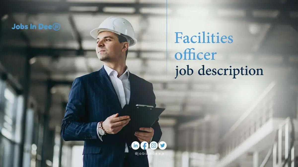 Facilities officer job description sample