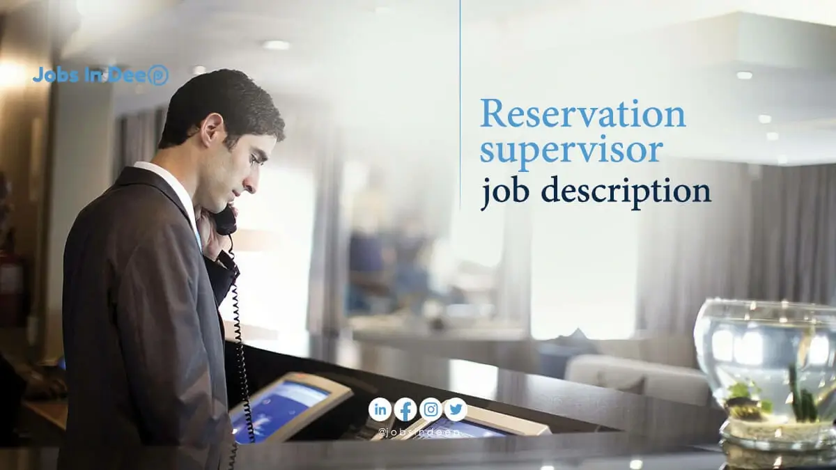 Reservation supervisor job description